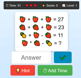 Math Puzzle Game